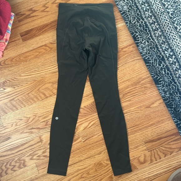lululemon athletica Forest Green Fast & Free 7/8 Leggings - Picture 2 of 2